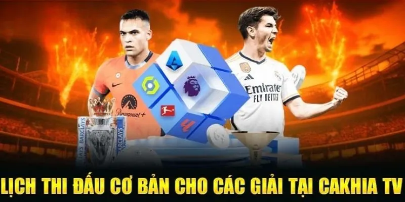 Lịch thi đấu CakhiaTV bóng đá các hạng mục cơ bản được góp mặt tại Cà Khịa