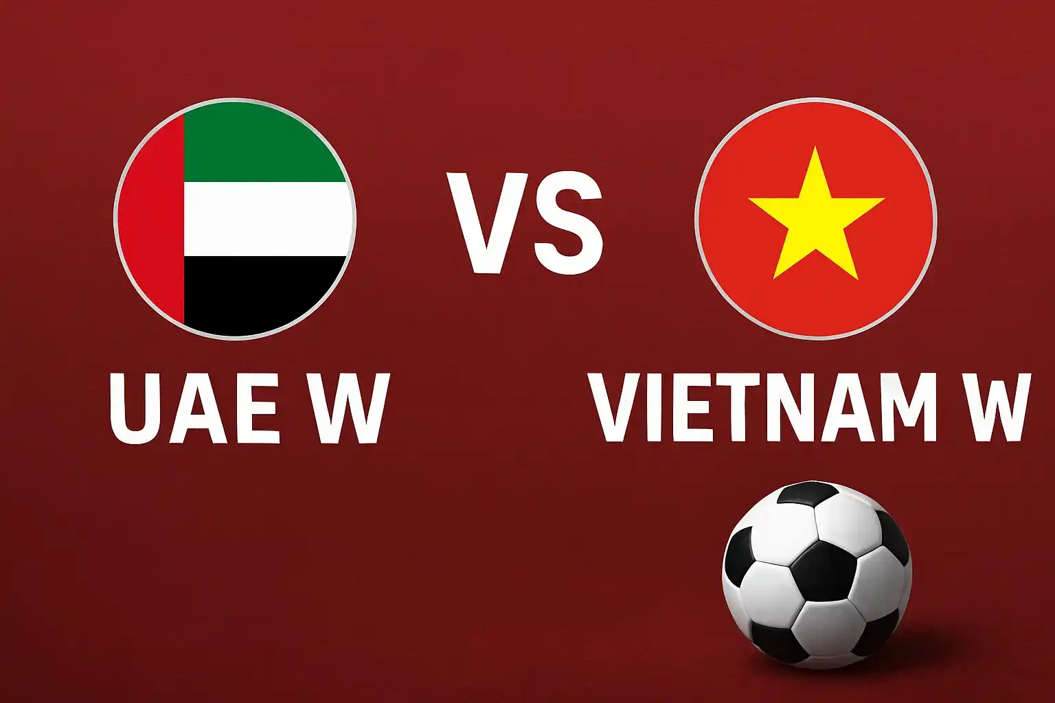 Link trực tiếp bóng đá 02/07 UAE W vs Vietnam W